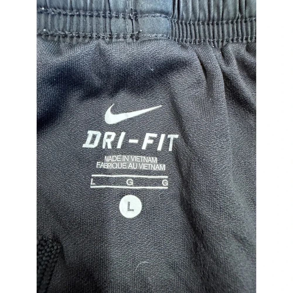 Nike Dri-FIT Tempo Running Shorts Womens Large Black Blue Mesh Athletic Gym L